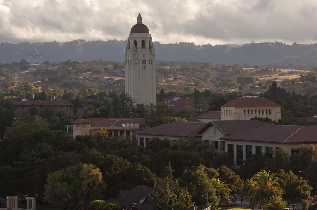 Campus with Hoover Tower